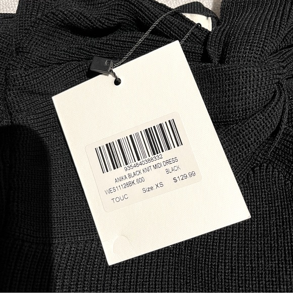 Dissh ANIKA knit black maxi dress XS - Picture 6 of 6